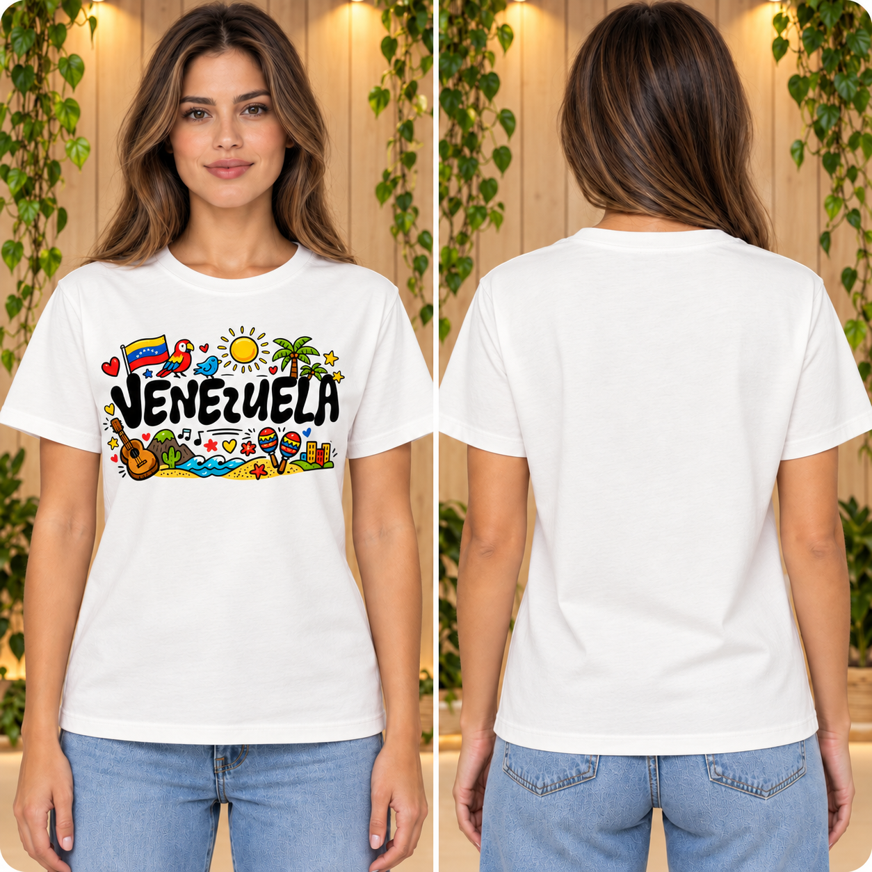 T-Shirt Damen | Diseño Venezuela Instrumental
