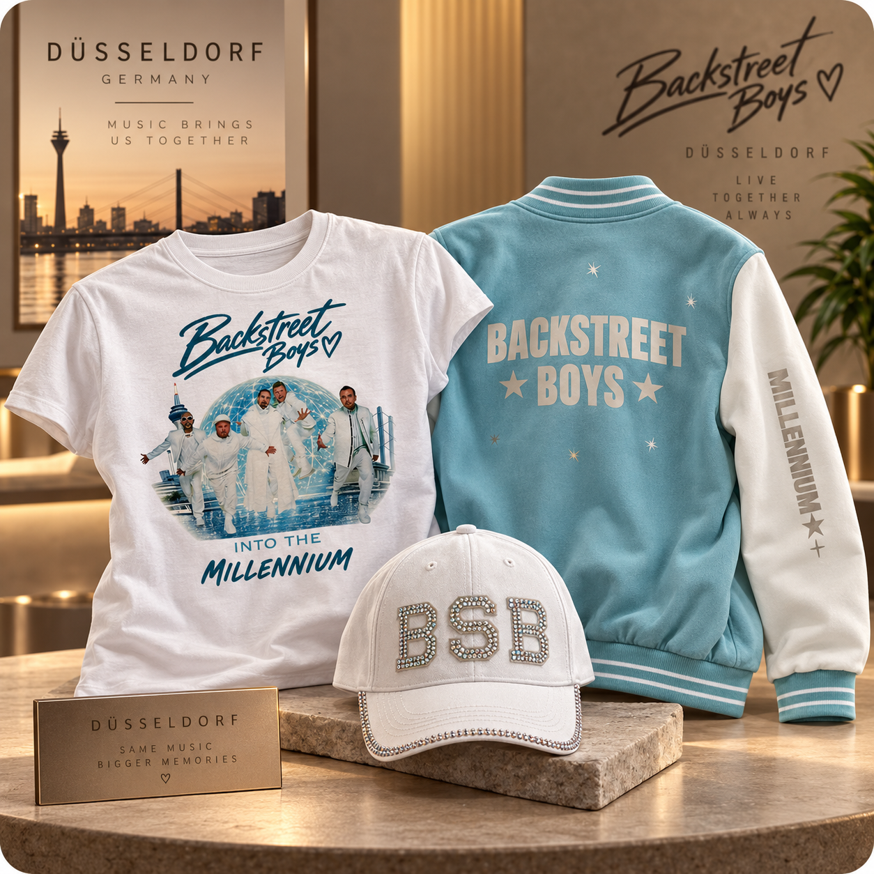 Kit Backstreet Boys Düsseldorf | Chaqueta, T-Shirt y Gorra