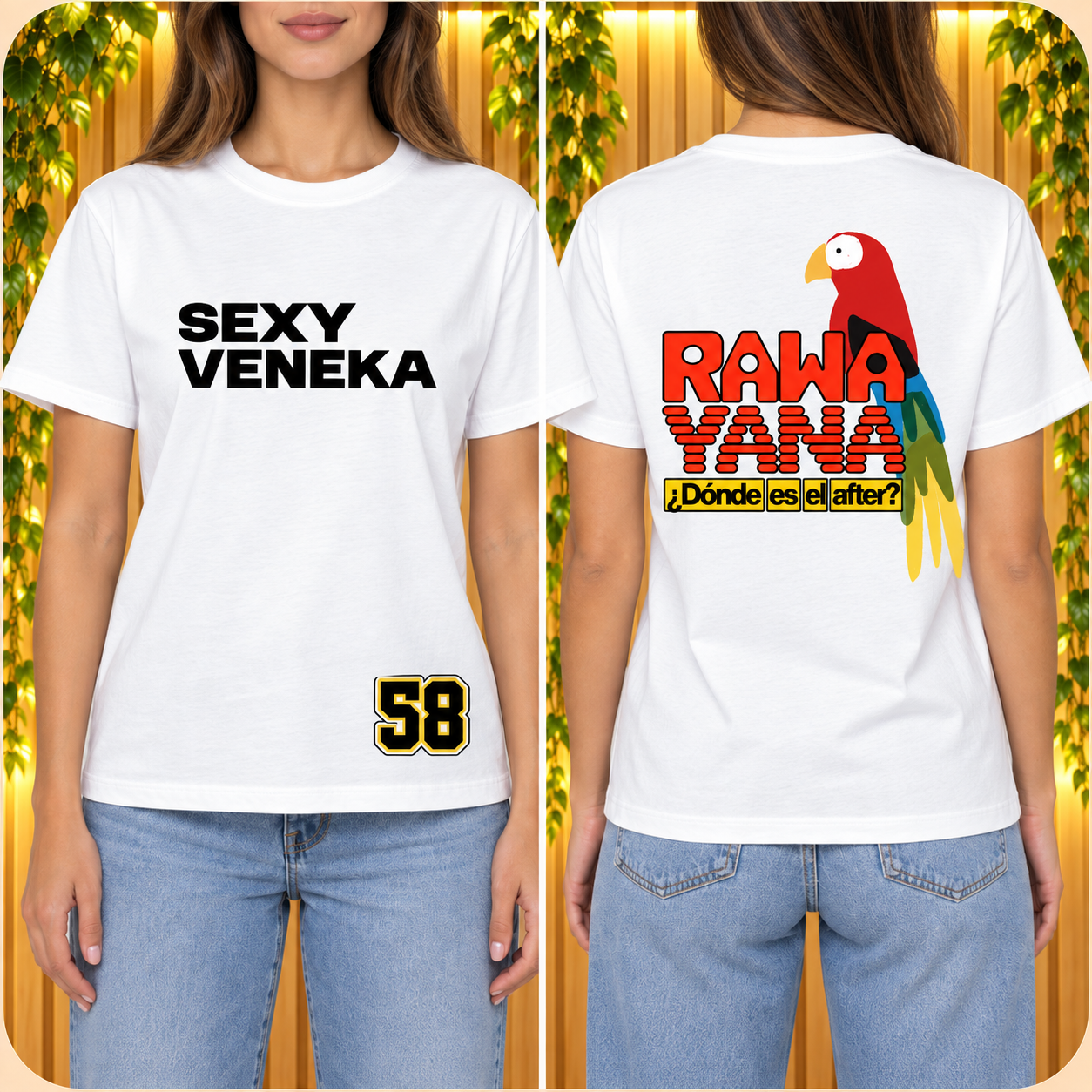 T-Shirt Damen RAWAYANA Concept | Diseño Casual