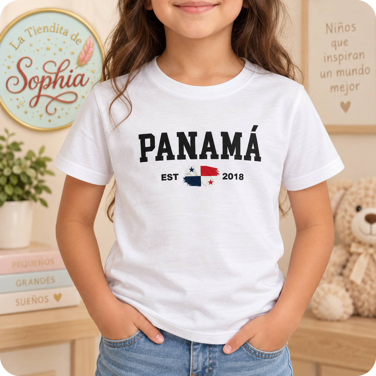 T-Shirt Infantil PANAMÁ EST 2018 | Diseño Casual
