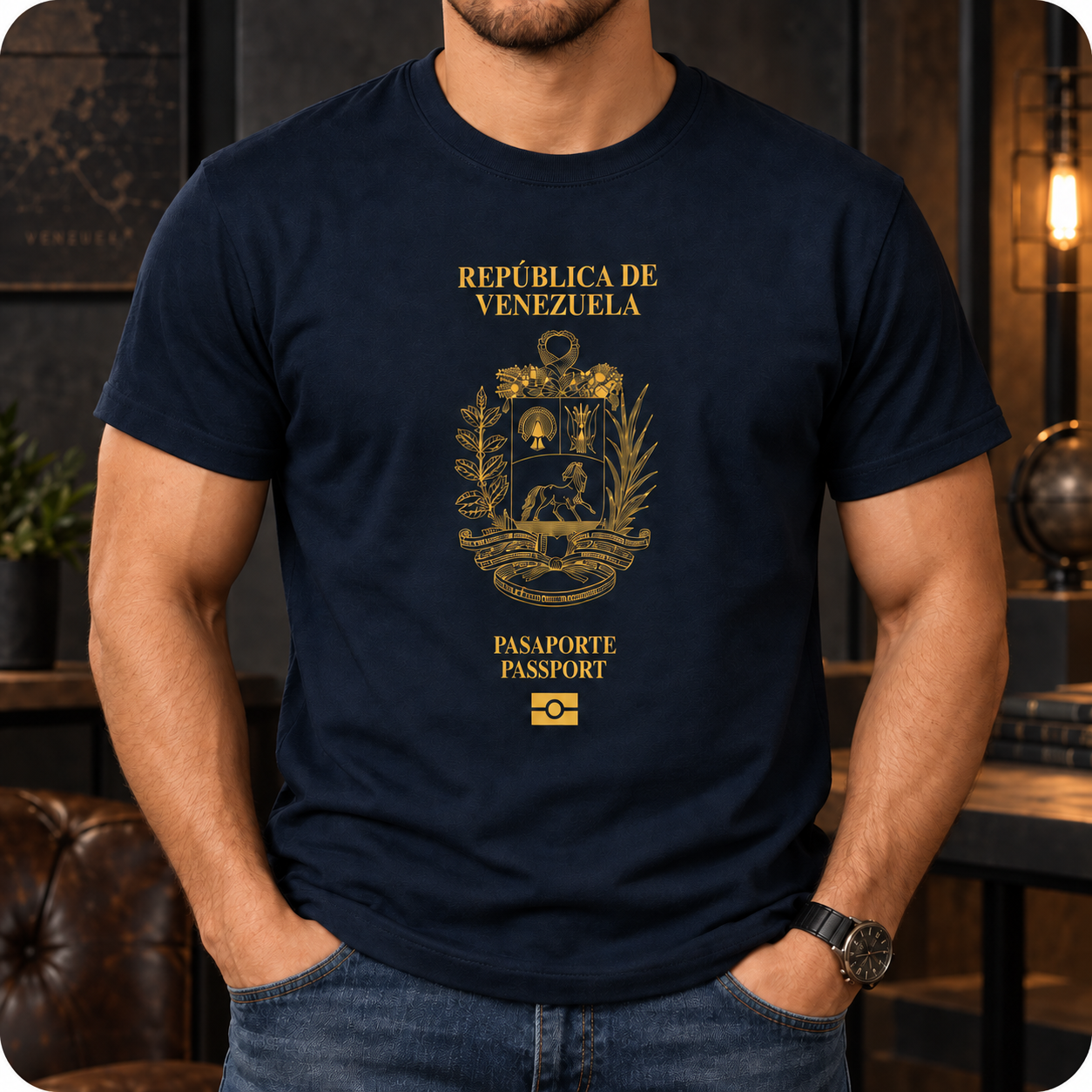 T-Shirt para Hombre | Diseño Passport